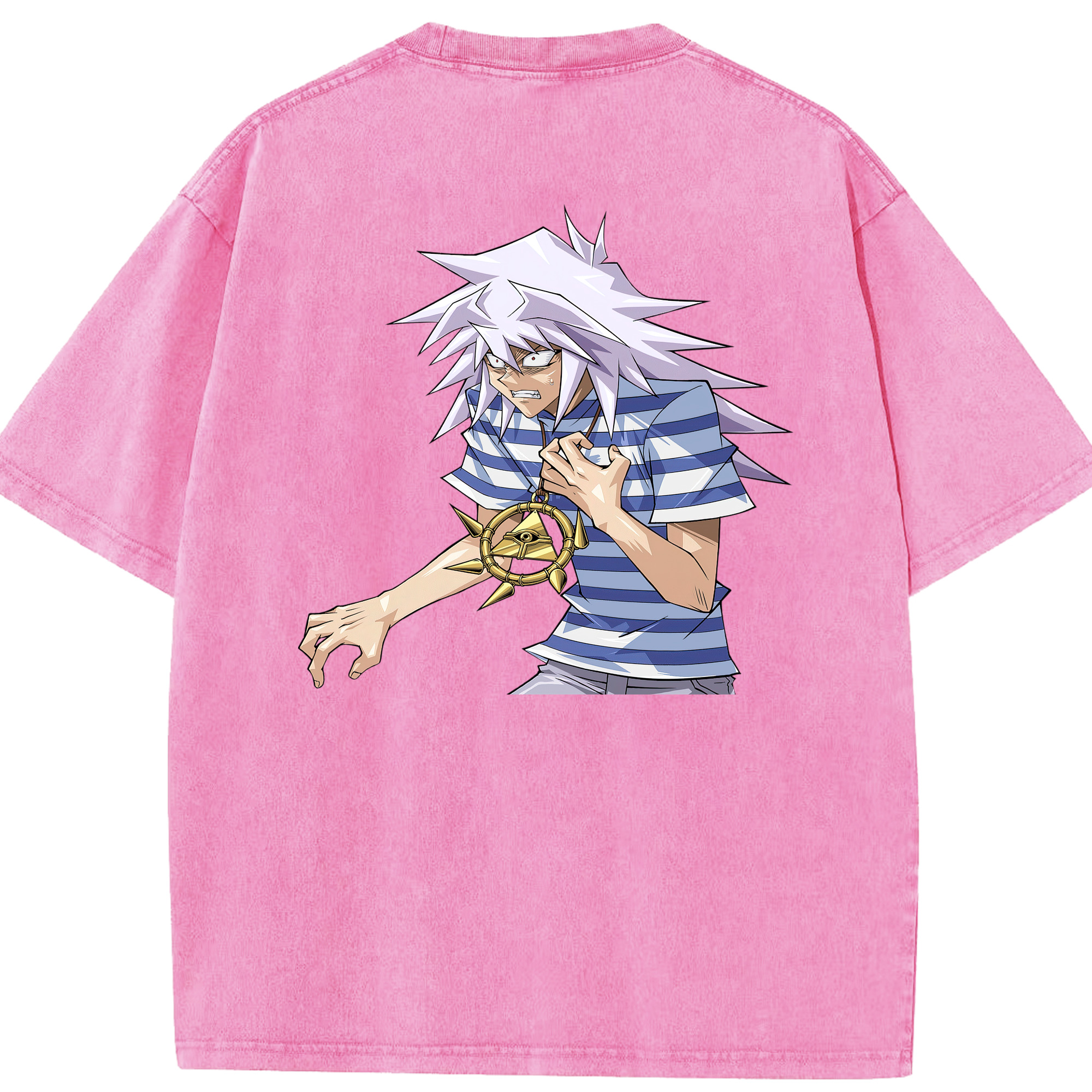 （画像用） 遊☆戯☆王 Yu-Gi-Oh! 綿100% ヴィンテージ風 半袖Tシャツ（背面プリント）